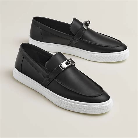 hermes polo sneaker black|Hermes flex slip on shoes.